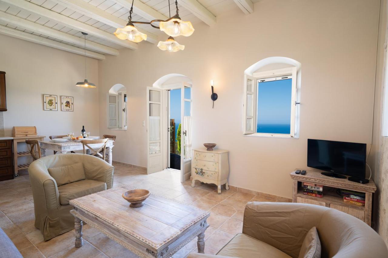 Blue Horizon Cottages Tzamarelata ภายนอก รูปภาพ
