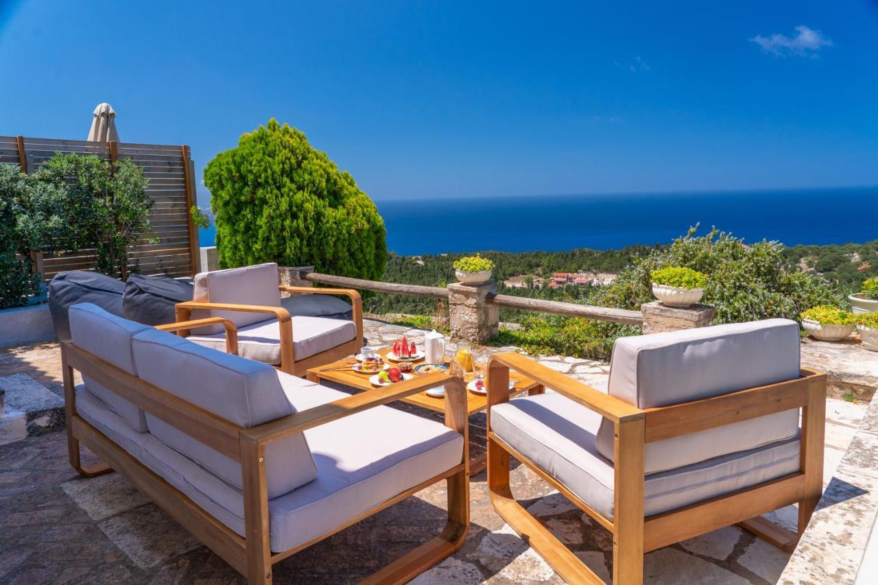 Blue Horizon Cottages Tzamarelata ภายนอก รูปภาพ